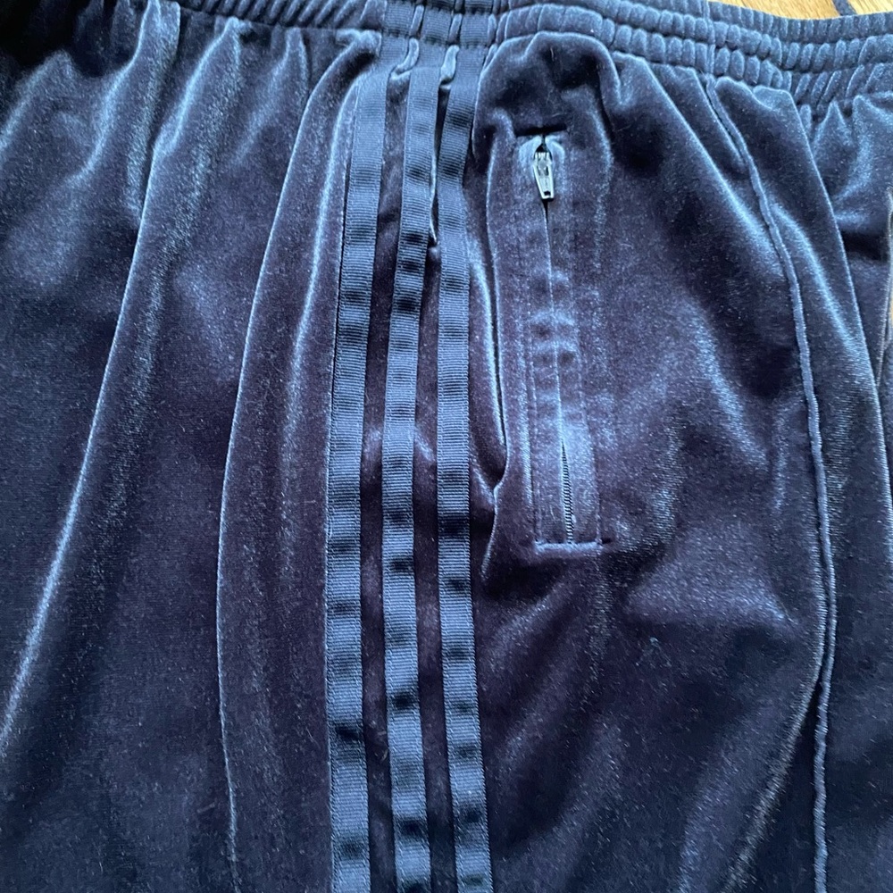 ADIDAS LUXE VELVET FIREBIRD TRACK  PANTS  Size M - Picture 4 of 7